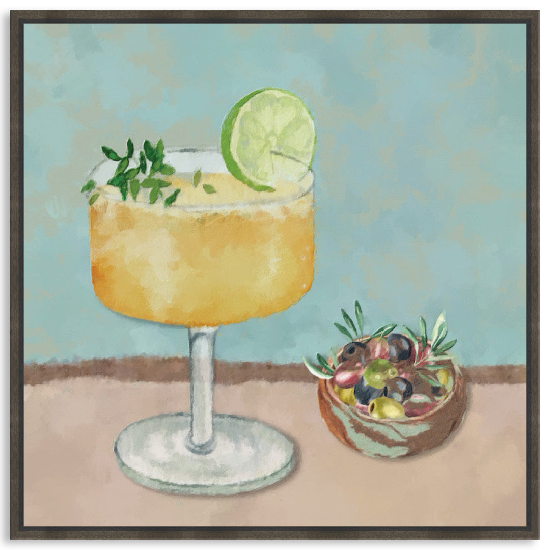 SUMMER LUNCH II - Framed Canvas