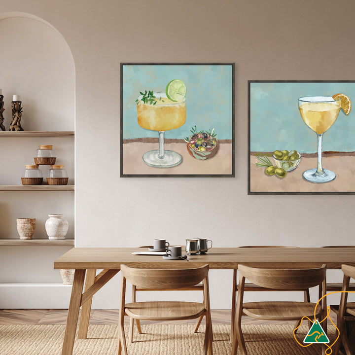 SUMMER LUNCH II - Framed Canvas