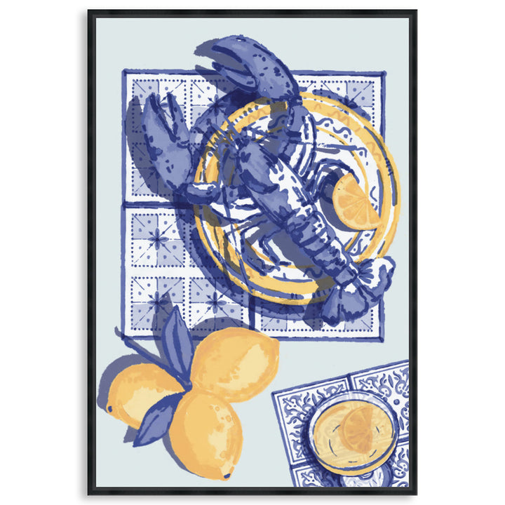 MEDITERRANEAN TABLE II - Framed Canvas