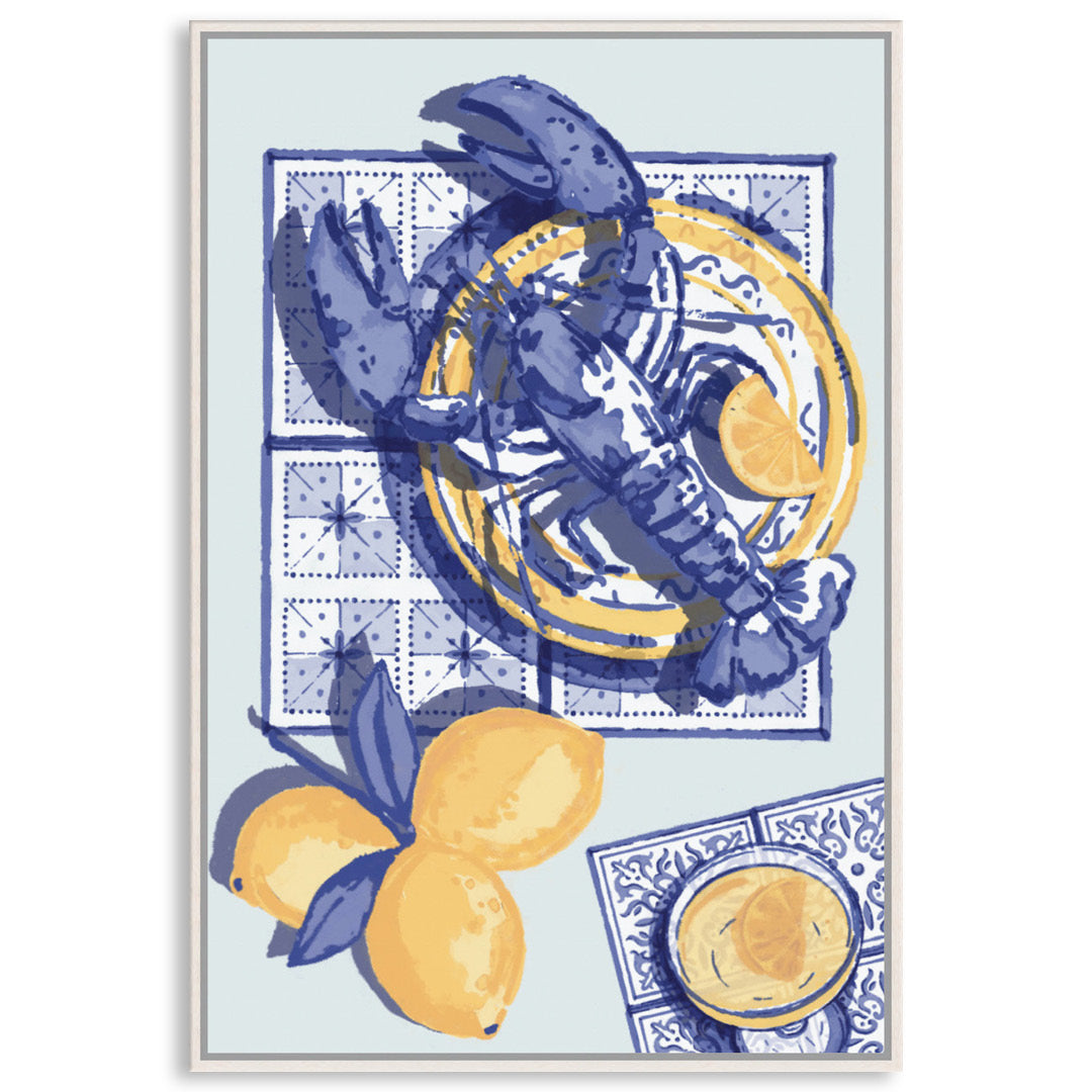 MEDITERRANEAN TABLE II - Framed Canvas