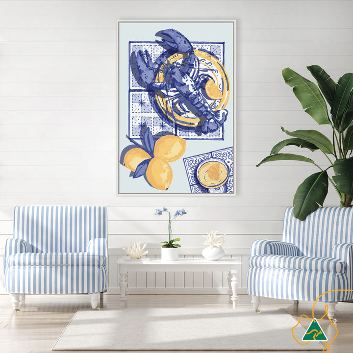 MEDITERRANEAN TABLE II - Framed Canvas