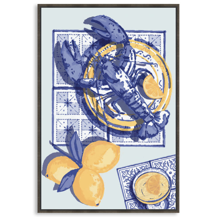 MEDITERRANEAN TABLE II - Framed Canvas
