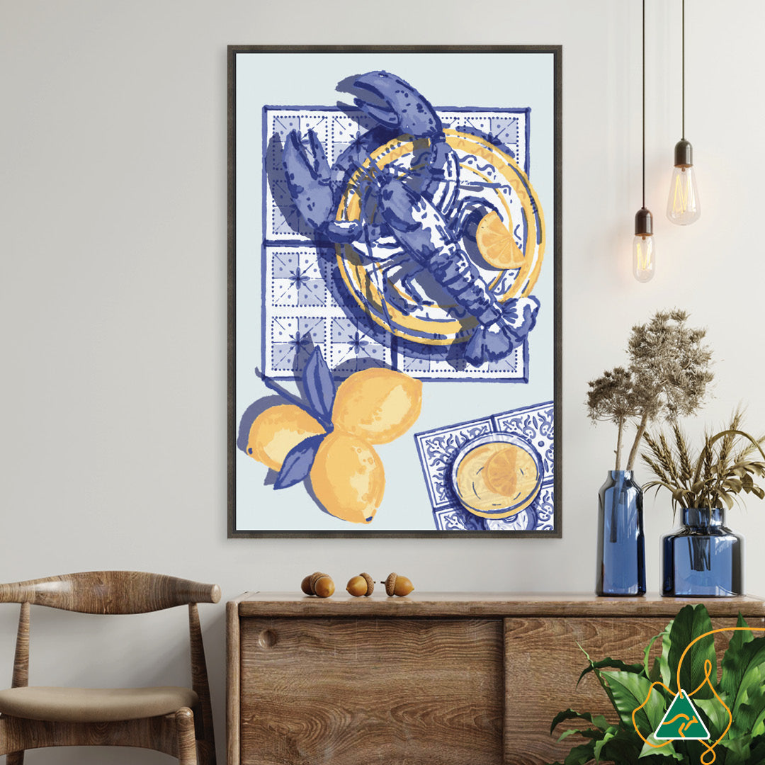 MEDITERRANEAN TABLE II - Framed Canvas