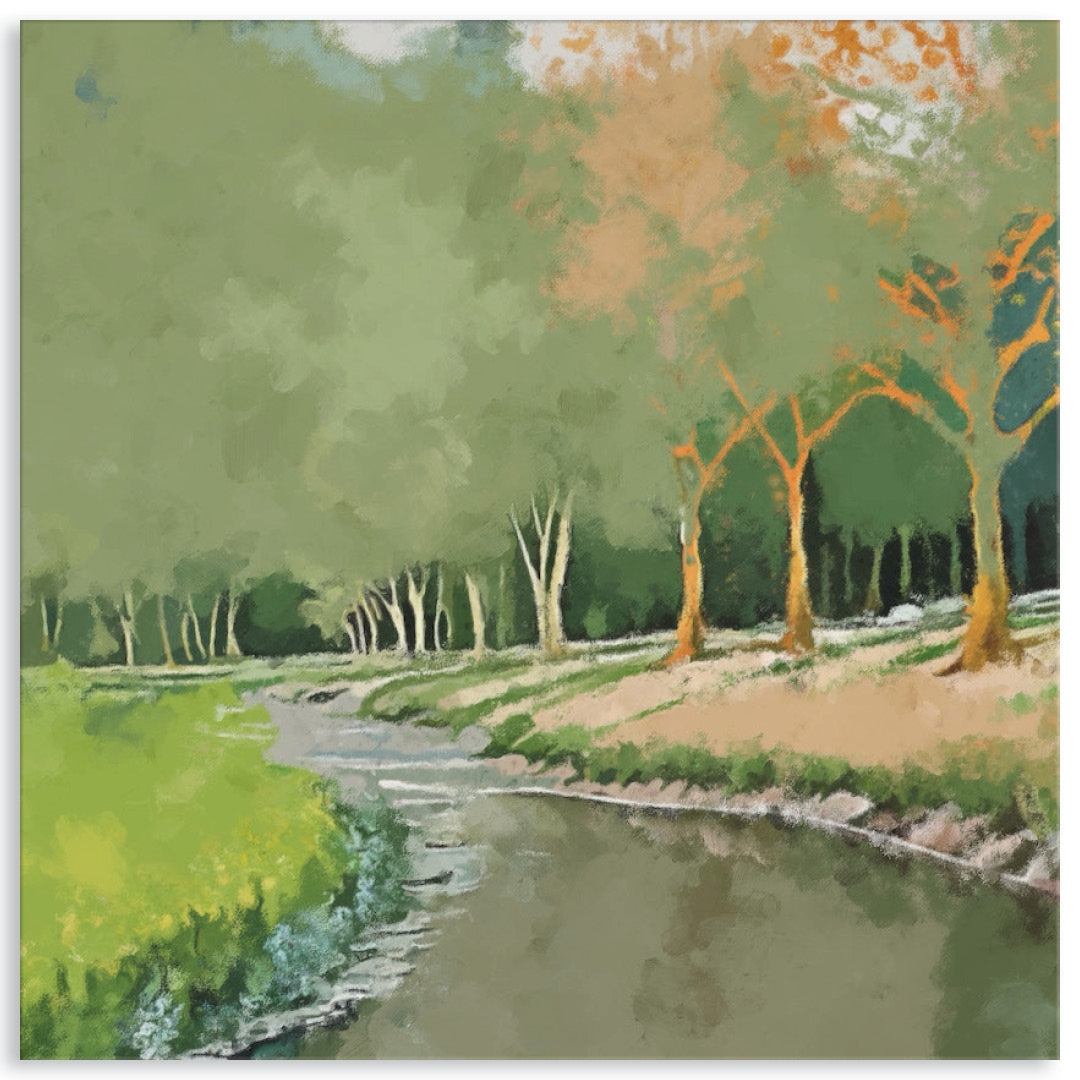 TRANQUIL STREAM - Canvas Print