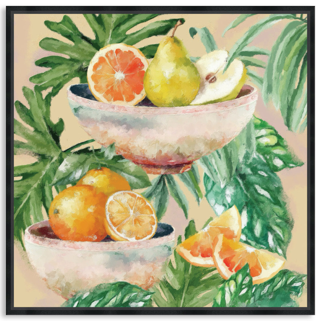 TROPICAL FRUITS - Framed Canvas