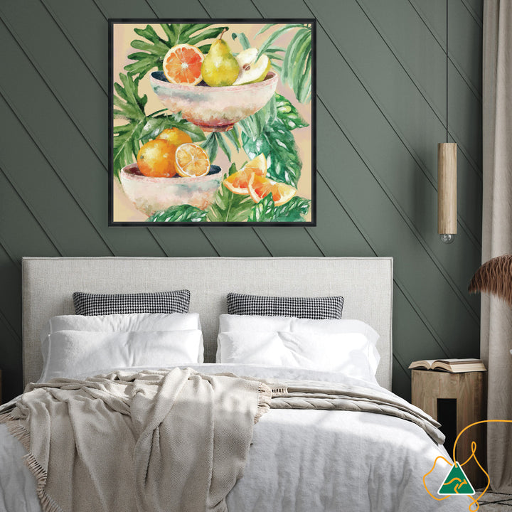 TROPICAL FRUITS - Framed Canvas
