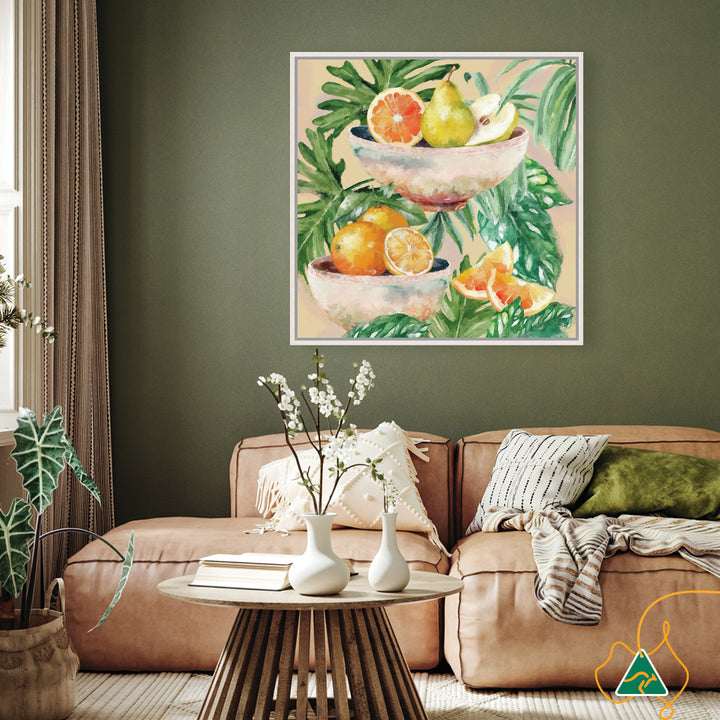 TROPICAL FRUITS - Framed Canvas
