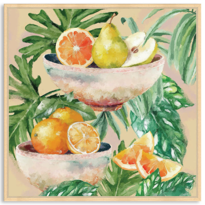 TROPICAL FRUITS - Framed Canvas