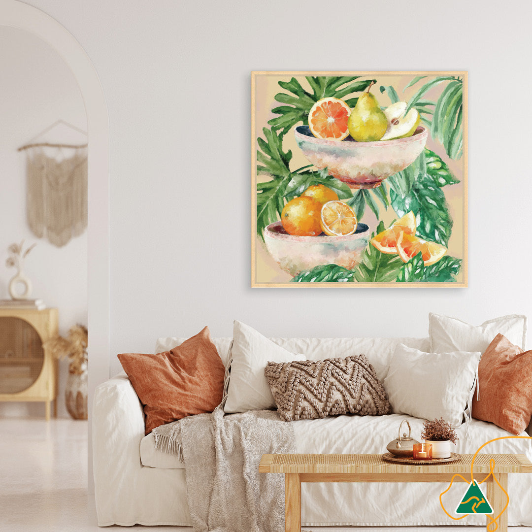 TROPICAL FRUITS - Framed Canvas