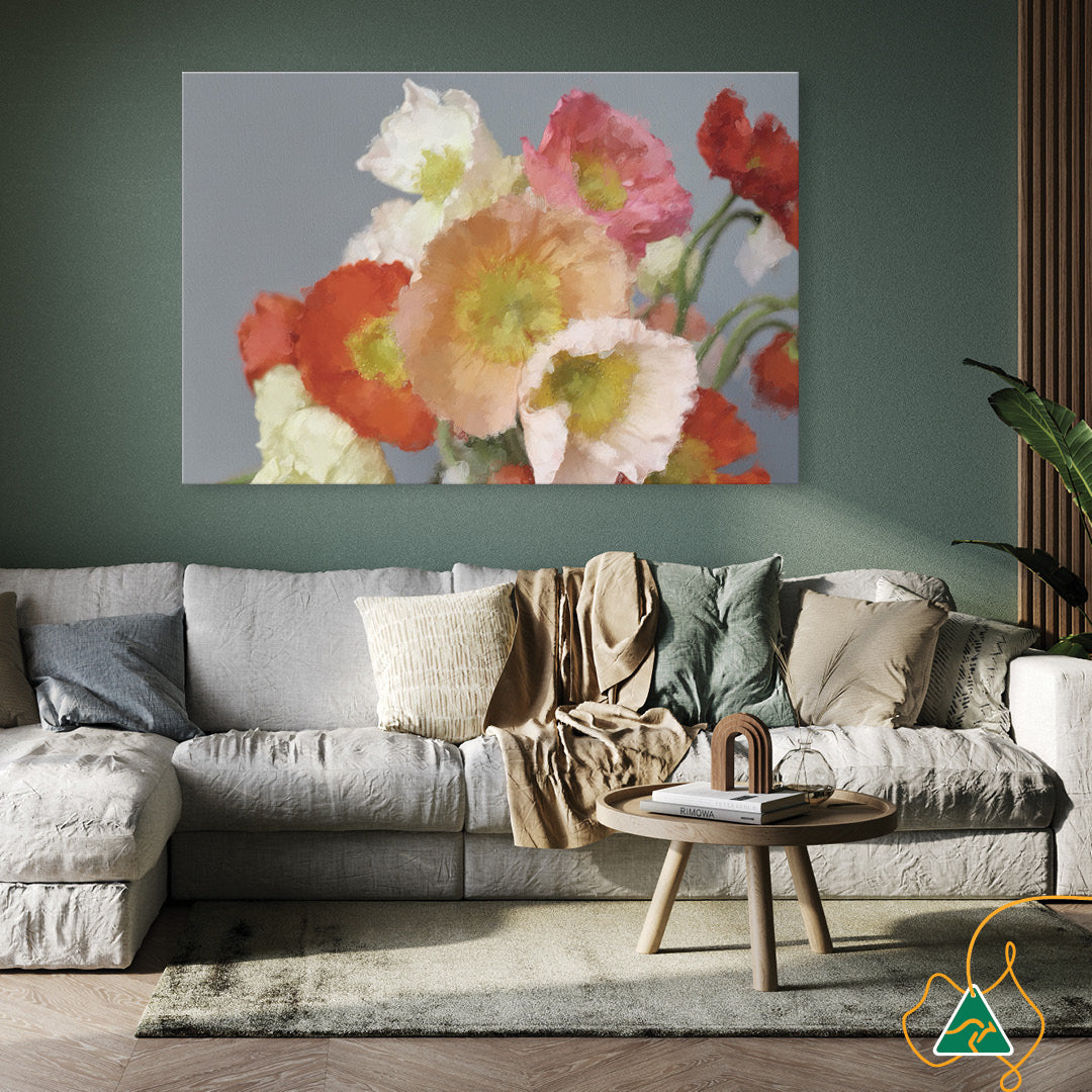 TUSCAN POPPIES I - Canvas Print