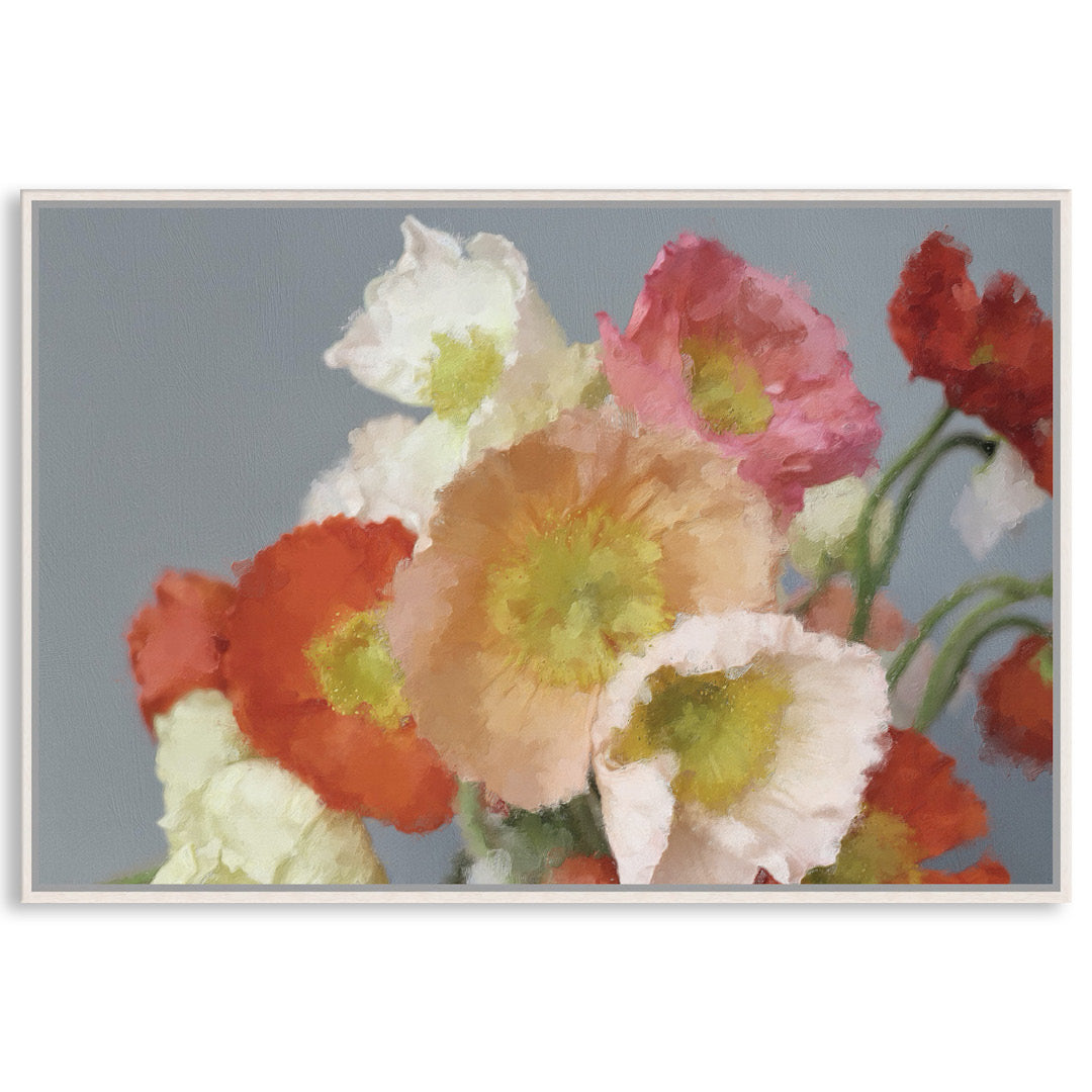 TUSCAN POPPIES I - Framed Canvas