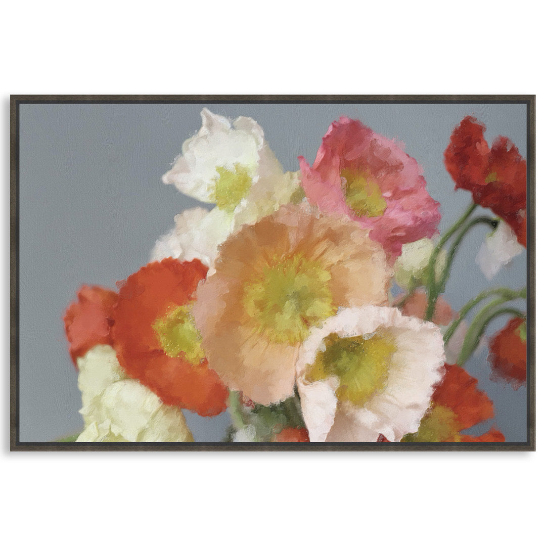 TUSCAN POPPIES I - Framed Canvas