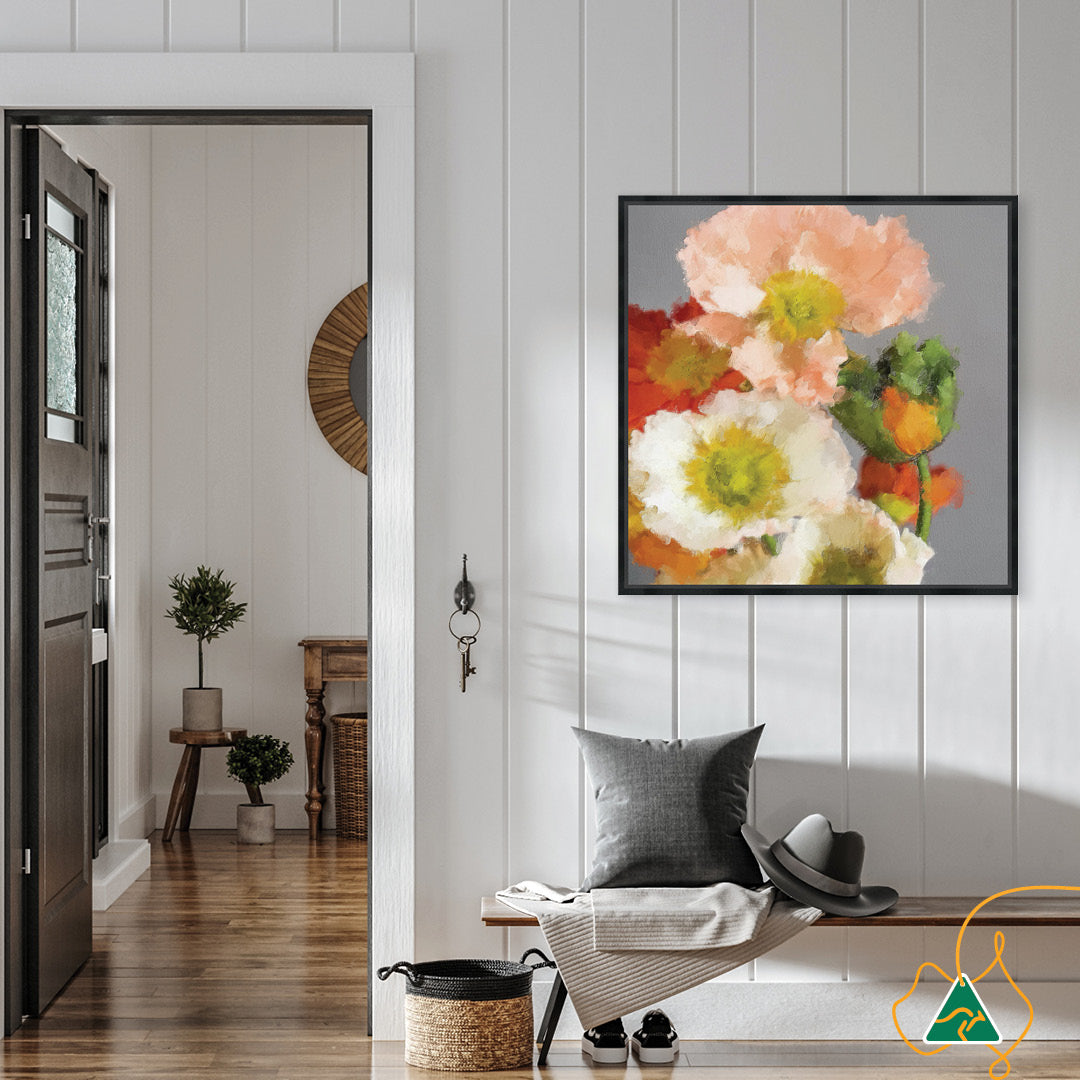 TUSCAN POPPIES II - Framed Canvas