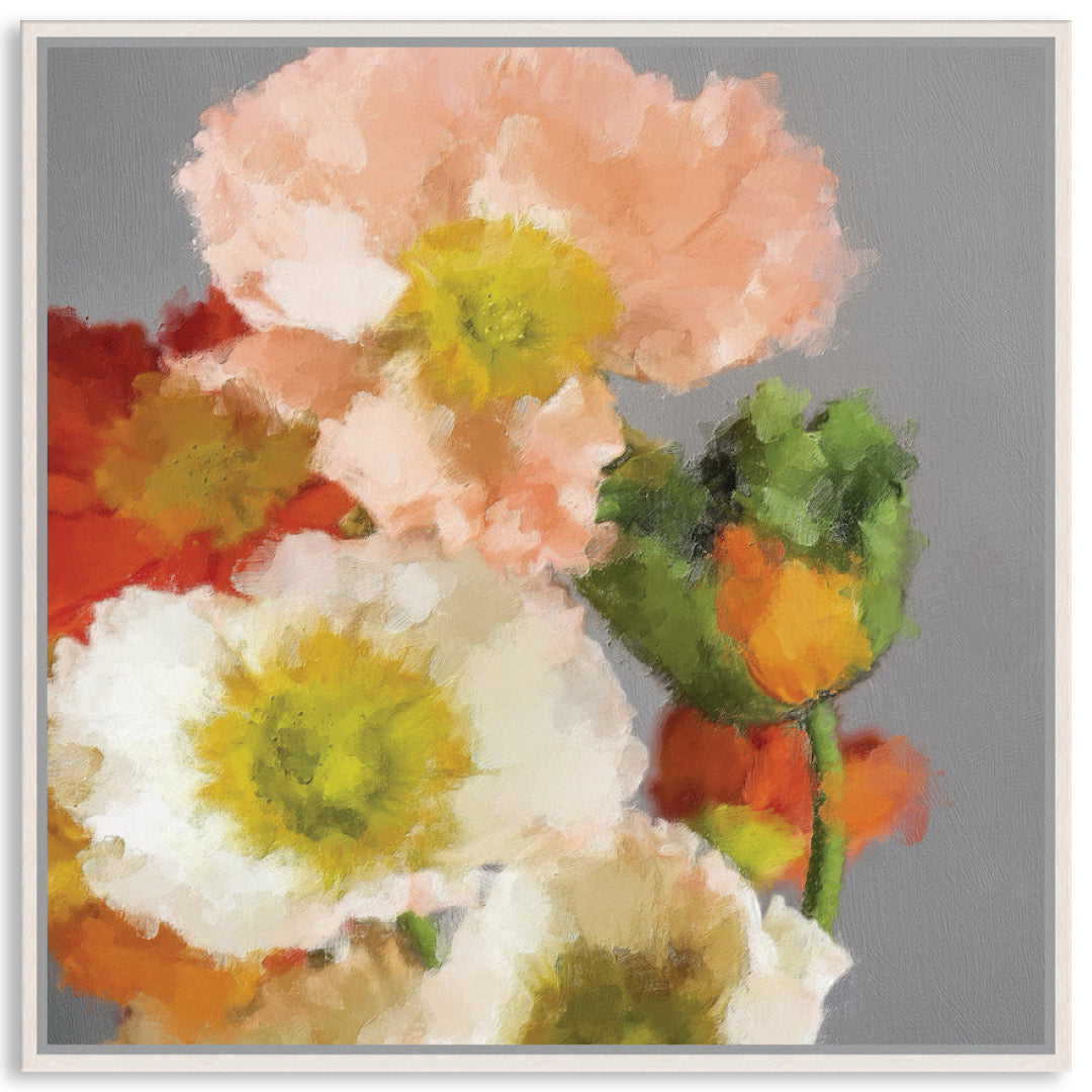 TUSCAN POPPIES II - Framed Canvas