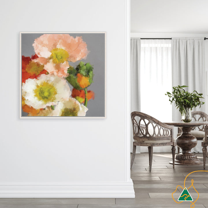 TUSCAN POPPIES II - Framed Canvas