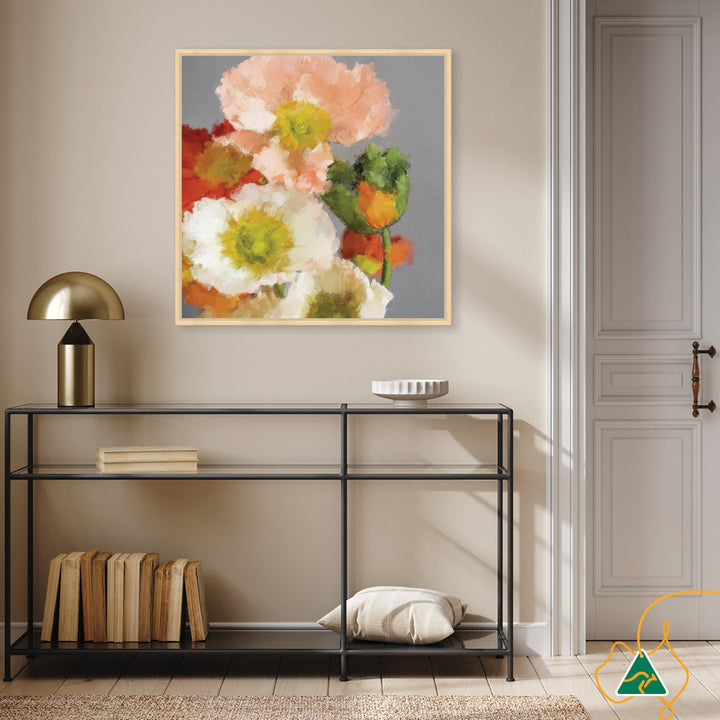 TUSCAN POPPIES II - Framed Canvas