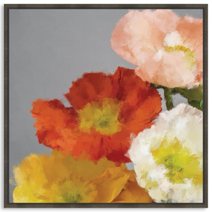 TUSCAN POPPIES III - Framed Canvas