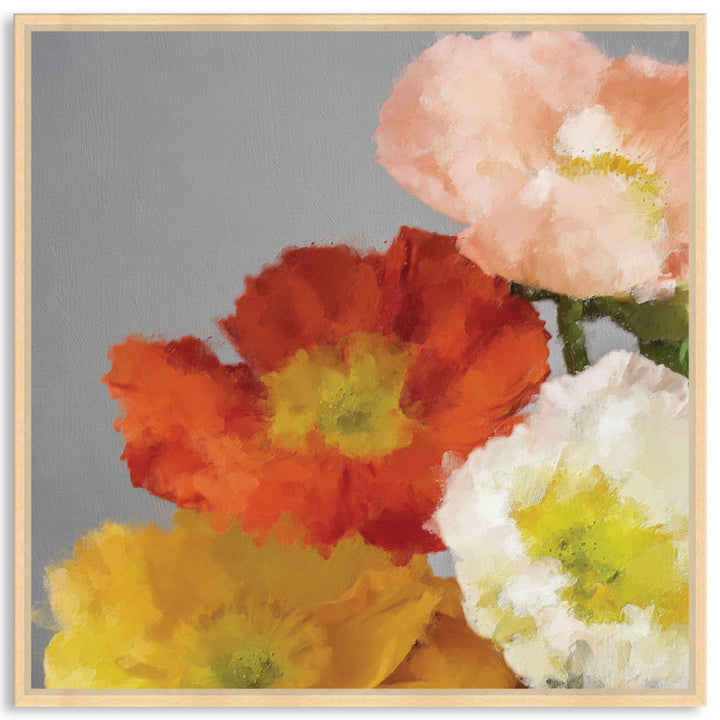 TUSCAN POPPIES III - Framed Canvas