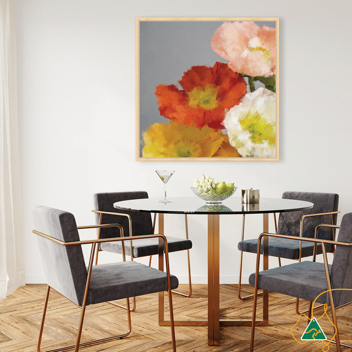 TUSCAN POPPIES III - Framed Canvas