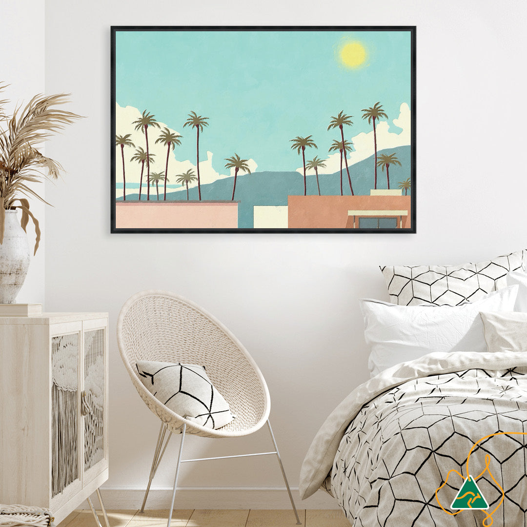 PALM SPRINGS I - Framed Canvas
