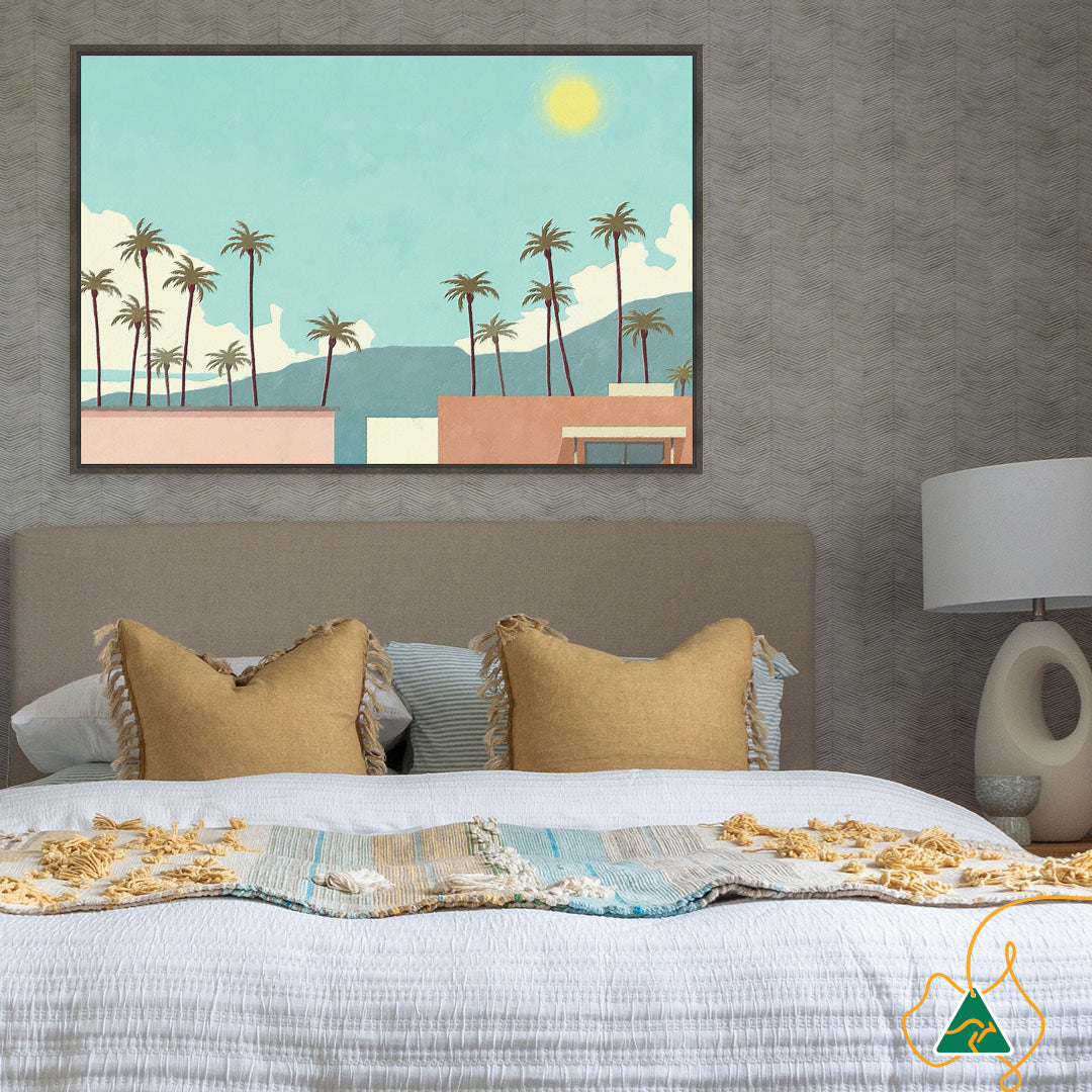 PALM SPRINGS I - Framed Canvas