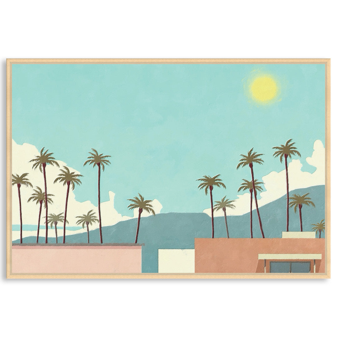 PALM SPRINGS I - Framed Canvas