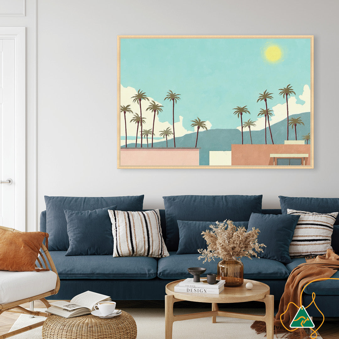 PALM SPRINGS I - Framed Canvas