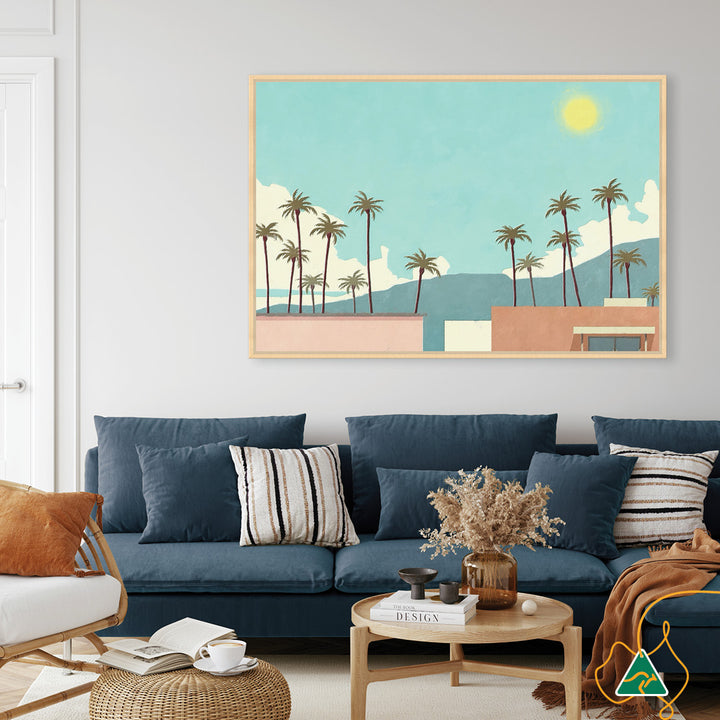PALM SPRINGS I - Framed Canvas