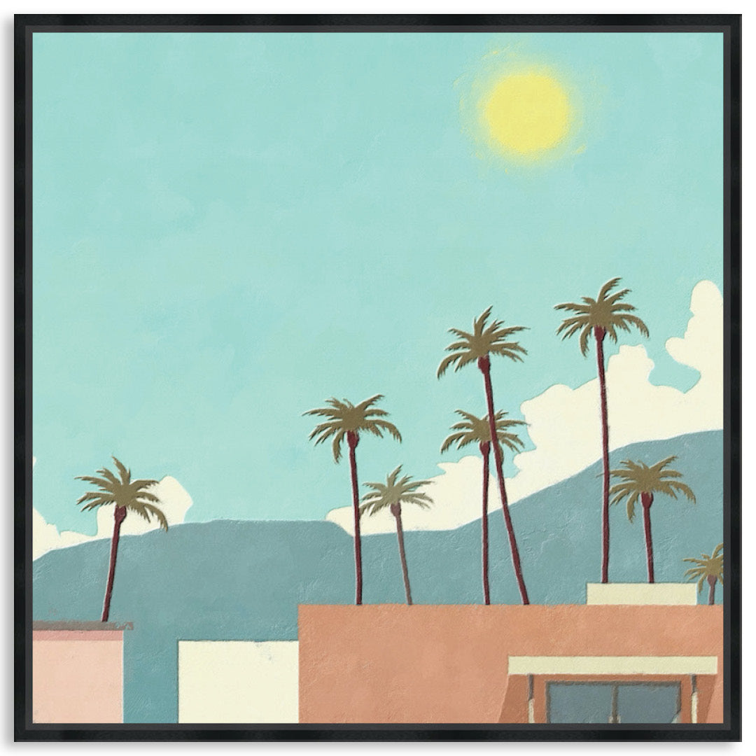 PALM SPRINGS II - Framed Canvas
