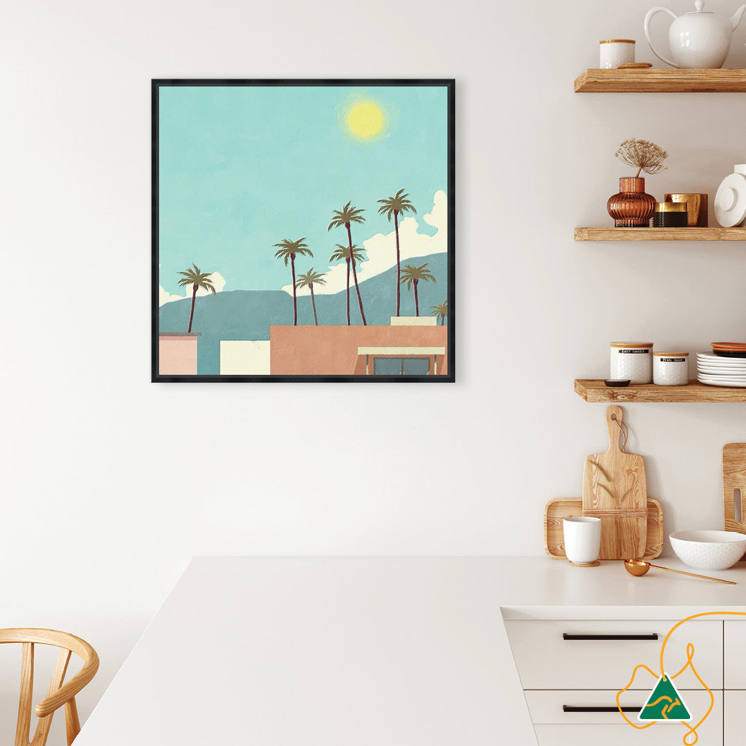 PALM SPRINGS II - Framed Canvas