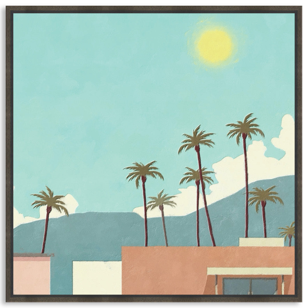 PALM SPRINGS II - Framed Canvas