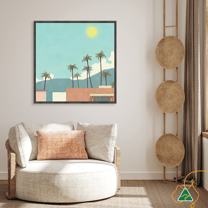 PALM SPRINGS II - Framed Canvas