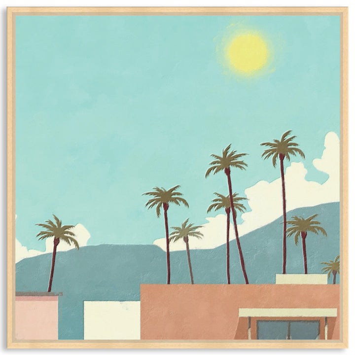 PALM SPRINGS II - Framed Canvas