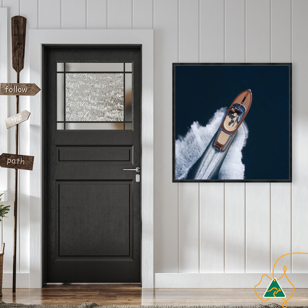 ITALIAN SPEEDBOAT - Framed Canvas