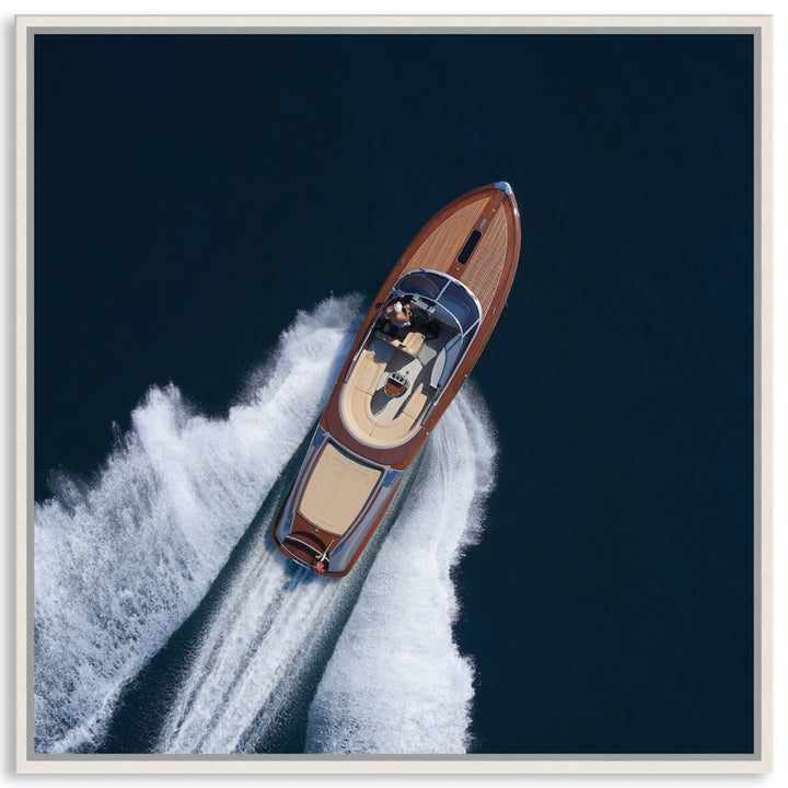 ITALIAN SPEEDBOAT - Framed Canvas