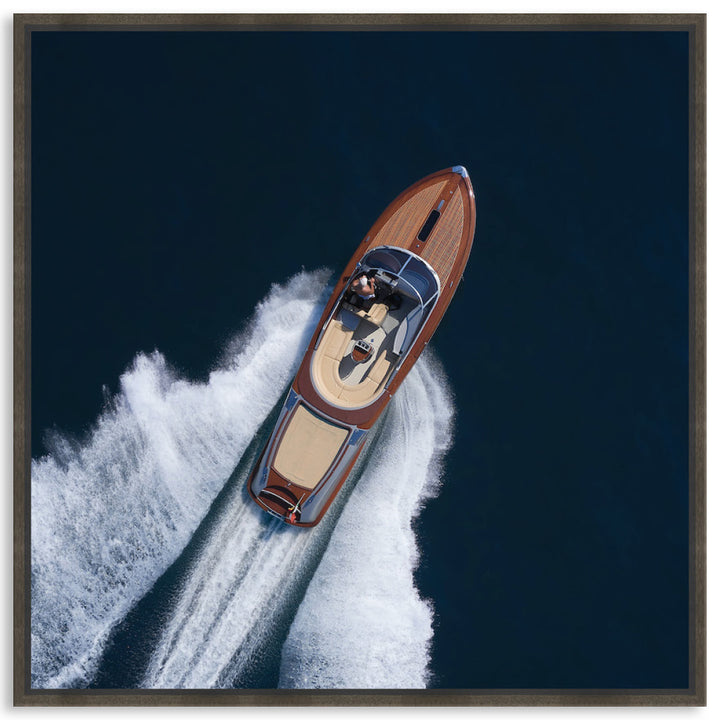ITALIAN SPEEDBOAT - Framed Canvas