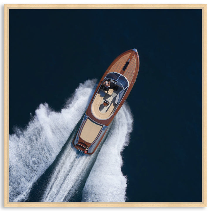 ITALIAN SPEEDBOAT - Framed Canvas