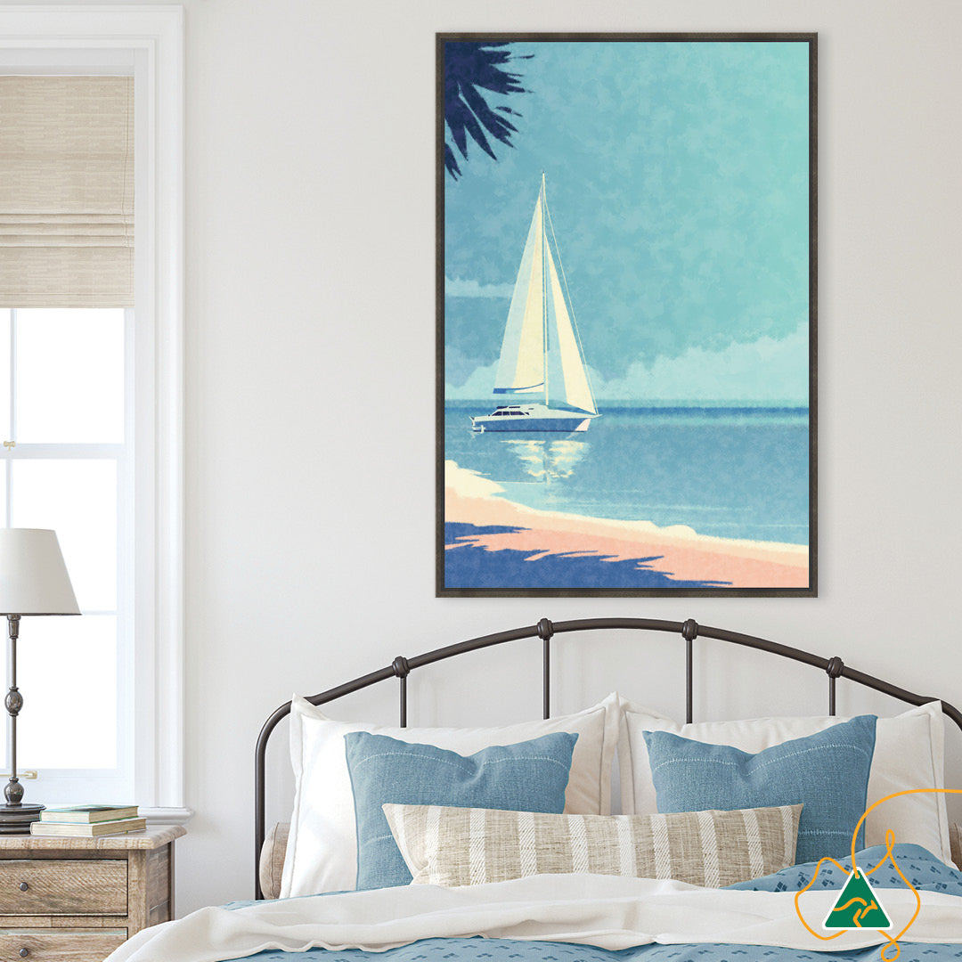 VACATION I - Framed Canvas