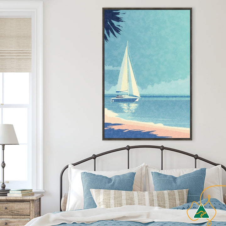 VACATION I - Framed Canvas