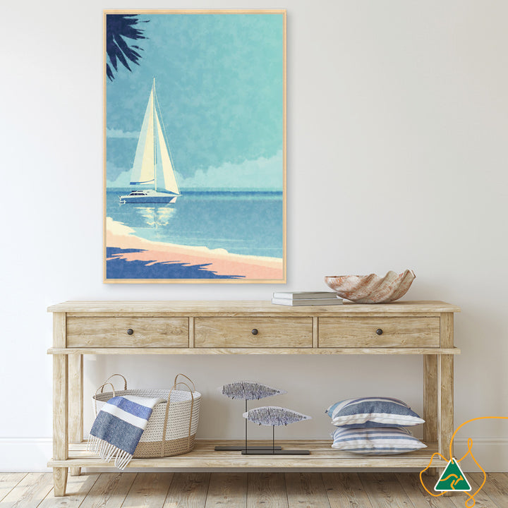 VACATION I - Framed Canvas