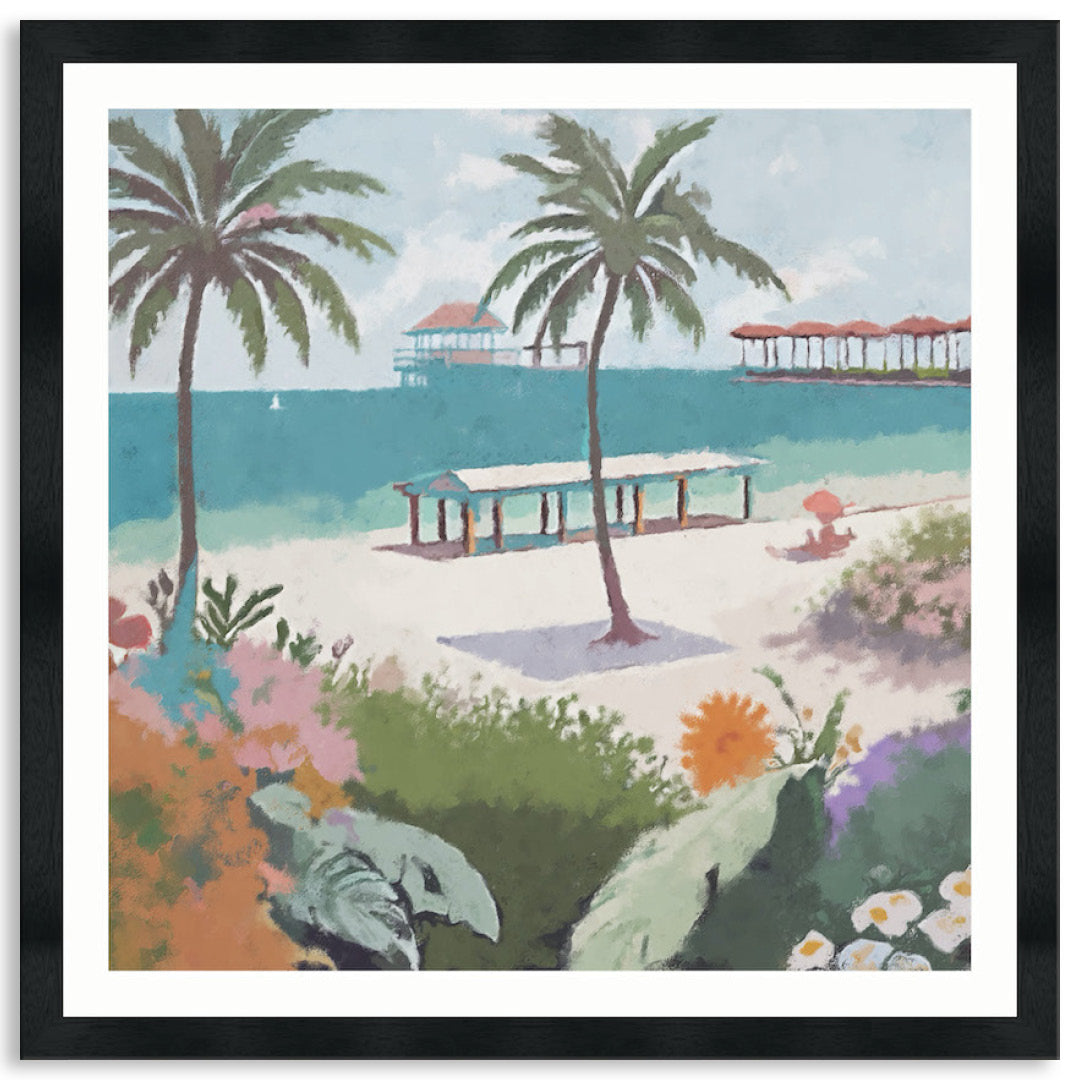 BEACH FRONT - Framed Print