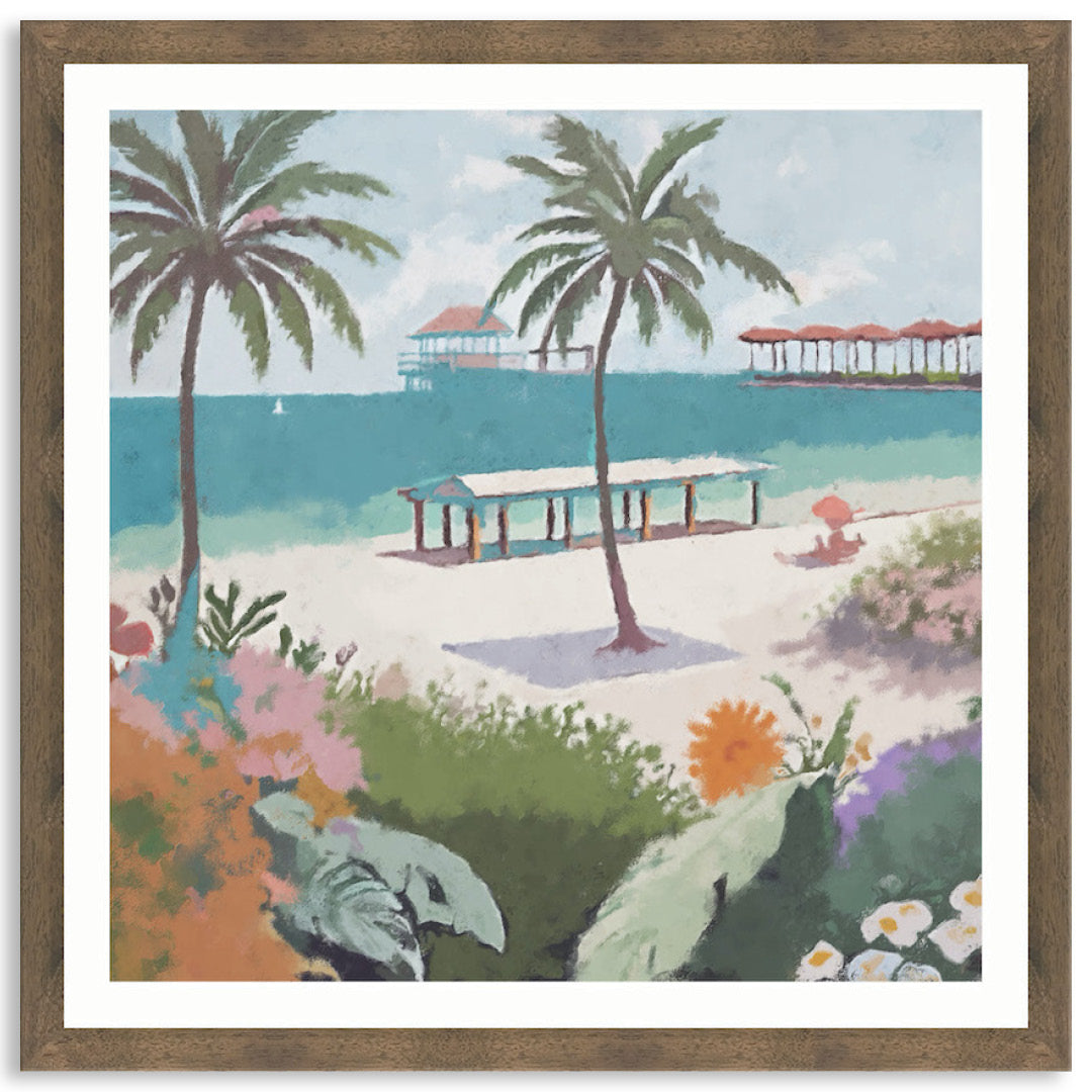BEACH FRONT - Framed Print
