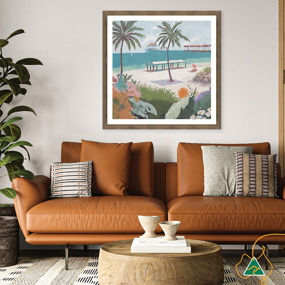 BEACH FRONT - Framed Print