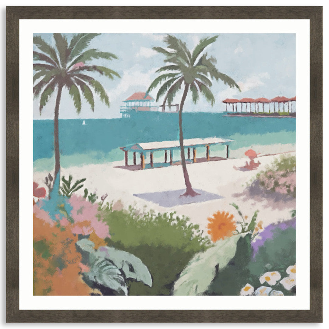 BEACH FRONT - Framed Print