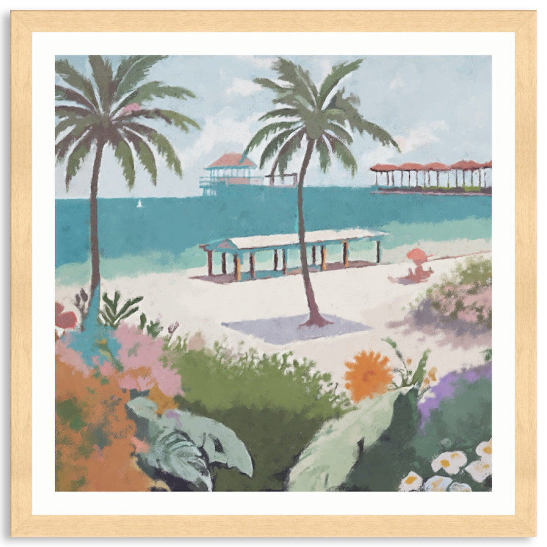 BEACH FRONT - Framed Print