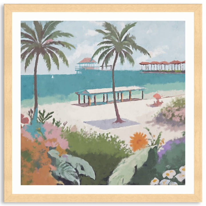 BEACH FRONT - Framed Print