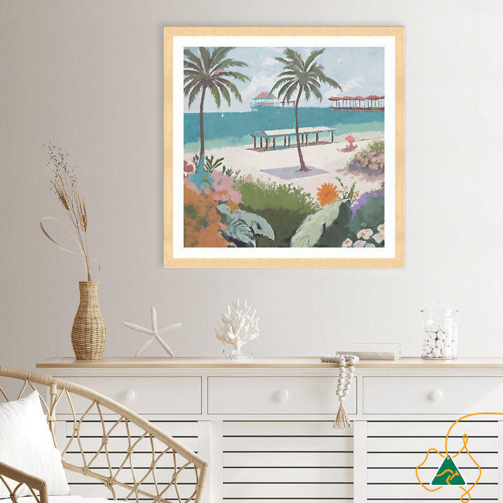 BEACH FRONT - Framed Print