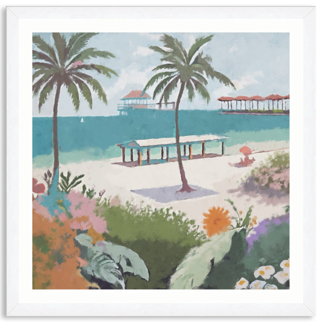 BEACH FRONT - Framed Print