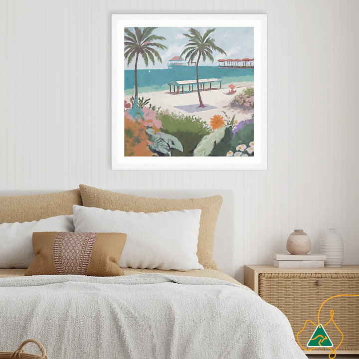 BEACH FRONT - Framed Print