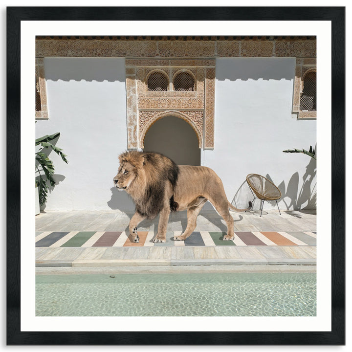 BY THE POOL I - Framed Print